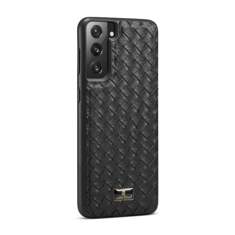 Fierre Shann Leather Texture Phone Back Cover Case, For Samsung Galaxy Note20 Ultra, For Samsung Galaxy S21 5G, For Samsung Galaxy S21+ 5G, For Samsung Galaxy S21 Ultra 5G, For Xiaomi Mi 11 Pro, For OPPO Find X3