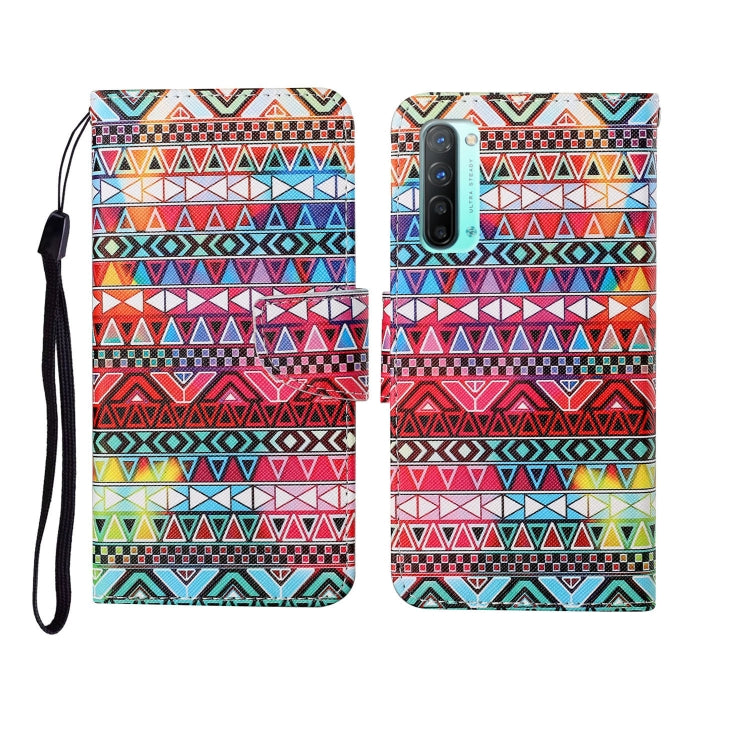 Painted Pattern Horizontal Flip Leathe Case, For OPPO Realme 5, For OPPO Realme 5 Pro, For OPPO Reno3, For OPPO Reno4, For OPPO Reno4 Lite, For OPPO F17 Pro, For OPPO Reno4 Pro