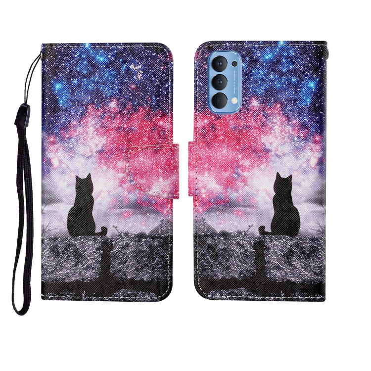 Painted Pattern Horizontal Flip Leathe Case, For OPPO Realme 5, For OPPO Realme 5 Pro, For OPPO Reno3, For OPPO Reno4, For OPPO Reno4 Lite, For OPPO F17 Pro, For OPPO Reno4 Pro