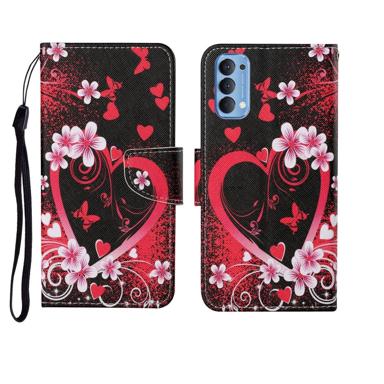 Painted Pattern Horizontal Flip Leathe Case, For OPPO Realme 5, For OPPO Realme 5 Pro, For OPPO Reno3, For OPPO Reno4, For OPPO Reno4 Lite, For OPPO F17 Pro, For OPPO Reno4 Pro