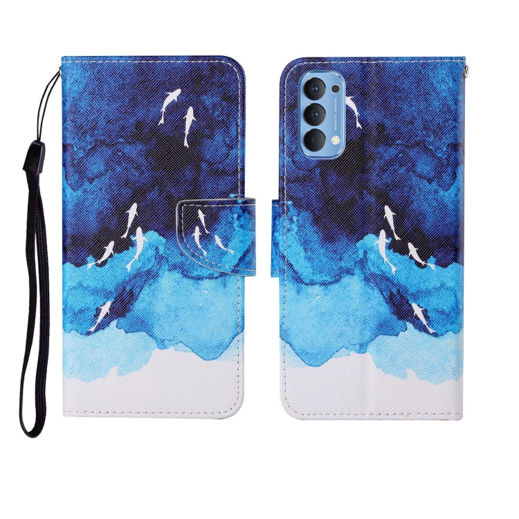 Painted Pattern Horizontal Flip Leathe Case, For OPPO Realme 5, For OPPO Realme 5 Pro, For OPPO Reno3, For OPPO Reno4, For OPPO Reno4 Lite, For OPPO F17 Pro, For OPPO Reno4 Pro