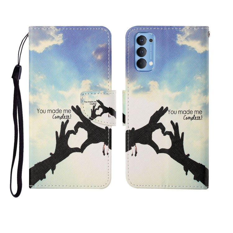 Painted Pattern Horizontal Flip Leathe Case, For OPPO Realme 5, For OPPO Realme 5 Pro, For OPPO Reno3, For OPPO Reno4, For OPPO Reno4 Lite, For OPPO F17 Pro, For OPPO Reno4 Pro