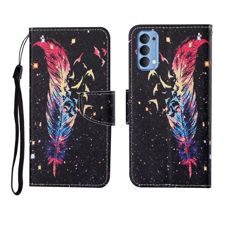 Painted Pattern Horizontal Flip Leathe Case, For OPPO Realme 5, For OPPO Realme 5 Pro, For OPPO Reno3, For OPPO Reno4, For OPPO Reno4 Lite, For OPPO F17 Pro, For OPPO Reno4 Pro