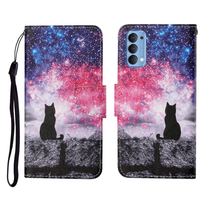 Painted Pattern Horizontal Flip Leathe Case, For OPPO Realme 5, For OPPO Realme 5 Pro, For OPPO Reno3, For OPPO Reno4, For OPPO Reno4 Lite, For OPPO F17 Pro, For OPPO Reno4 Pro