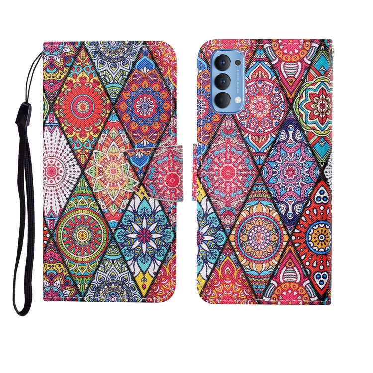 Painted Pattern Horizontal Flip Leathe Case, For OPPO Realme 5, For OPPO Realme 5 Pro, For OPPO Reno3, For OPPO Reno4, For OPPO Reno4 Lite, For OPPO F17 Pro, For OPPO Reno4 Pro
