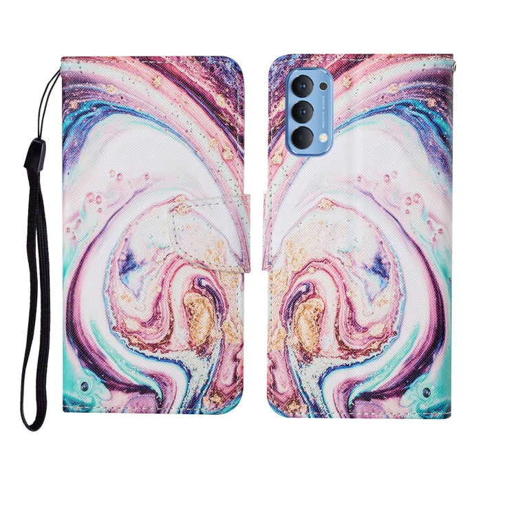 Painted Pattern Horizontal Flip Leathe Case, For OPPO Realme 5, For OPPO Realme 5 Pro, For OPPO Reno3, For OPPO Reno4, For OPPO Reno4 Lite, For OPPO F17 Pro, For OPPO Reno4 Pro