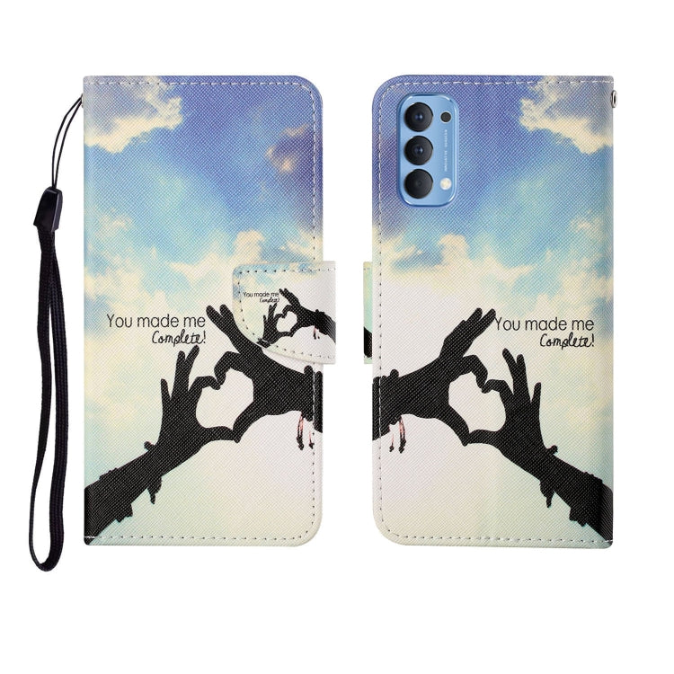 Painted Pattern Horizontal Flip Leathe Case, For OPPO Realme 5, For OPPO Realme 5 Pro, For OPPO Reno3, For OPPO Reno4, For OPPO Reno4 Lite, For OPPO F17 Pro, For OPPO Reno4 Pro