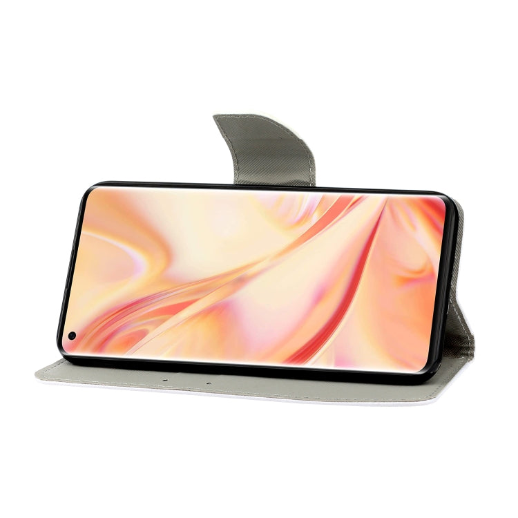 Painted Pattern Horizontal Flip Leathe Case, For OPPO Find X2 Pro