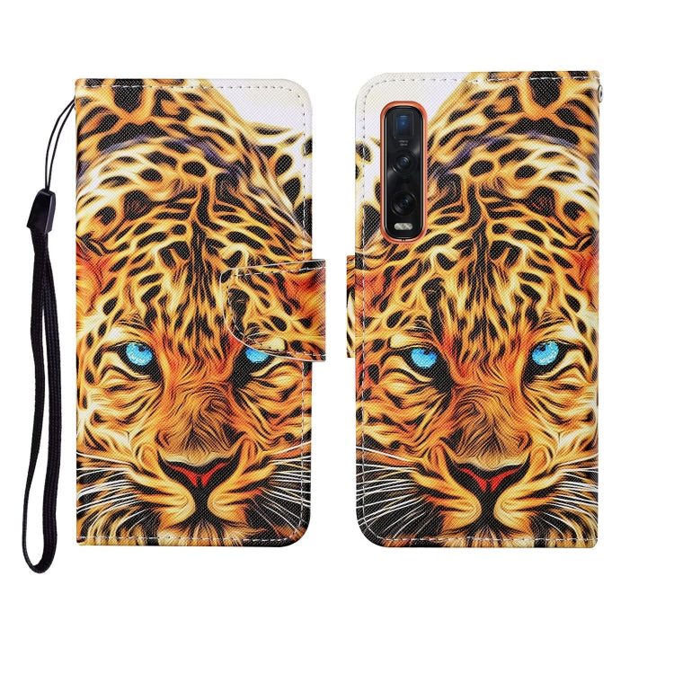 Painted Pattern Horizontal Flip Leathe Case, For OPPO Find X2 Pro