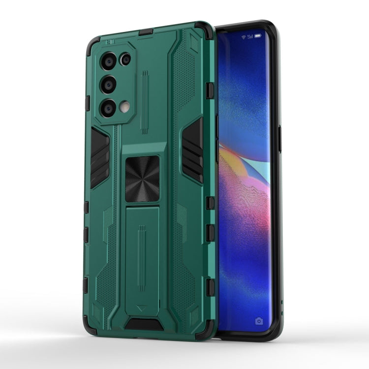 Supersonic PC + TPU Shock-proof Protective Case with Holder, For OPPO A55 5G, For OPPO A93 5G, For OPPO Realme C20, For OPPO Reno5 5G / 4G, For OPPO Reno5 Pro 5G, For Xiaomi Redmi K40 / K40 Pro, For Xiaomi Redmi Note 9, For Xiaomi Redmi Note 10 4G�����...