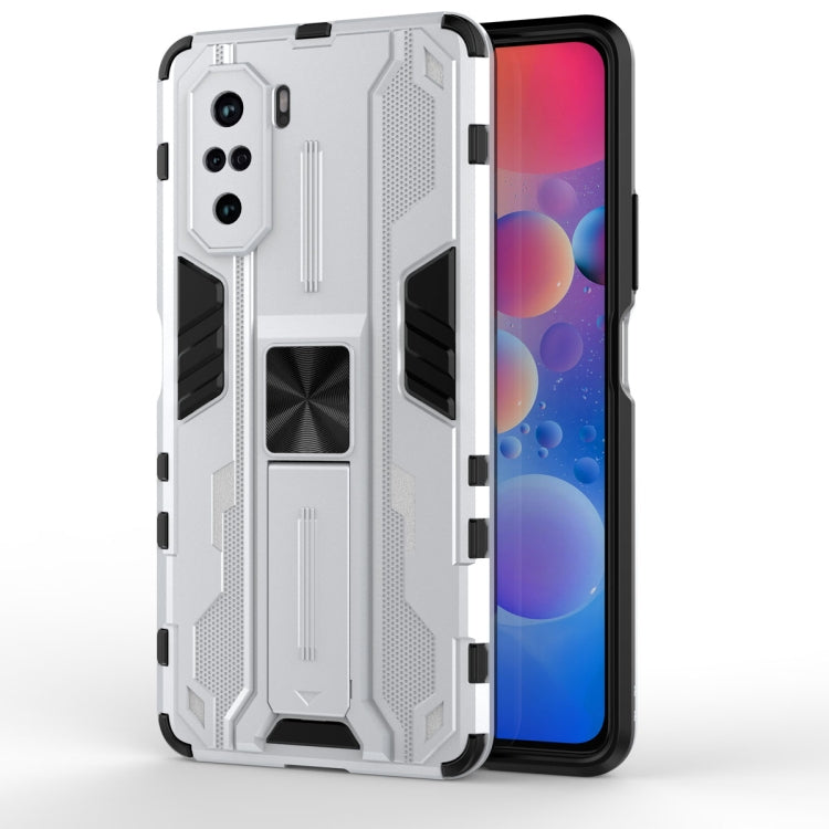 Supersonic PC + TPU Shock-proof Protective Case with Holder, For OPPO A55 5G, For OPPO A93 5G, For OPPO Realme C20, For OPPO Reno5 5G / 4G, For OPPO Reno5 Pro 5G, For Xiaomi Redmi K40 / K40 Pro, For Xiaomi Redmi Note 9, For Xiaomi Redmi Note 10 4G�����...