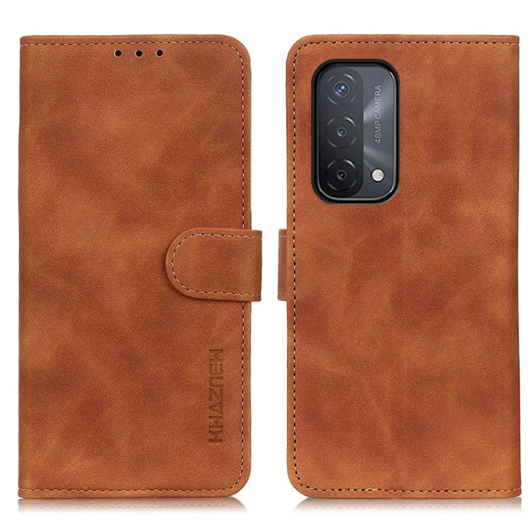 KHAZNEH Retro Texture PU + TPU Horizontal Flip Leather Case with Holder & Card Slots & Wallet, For OnePlus 9R, For OPPO A54 4G, For OPPO A93 5G / A54 5G / A74 5G, For OPPO Realme 8 / 8 Pro