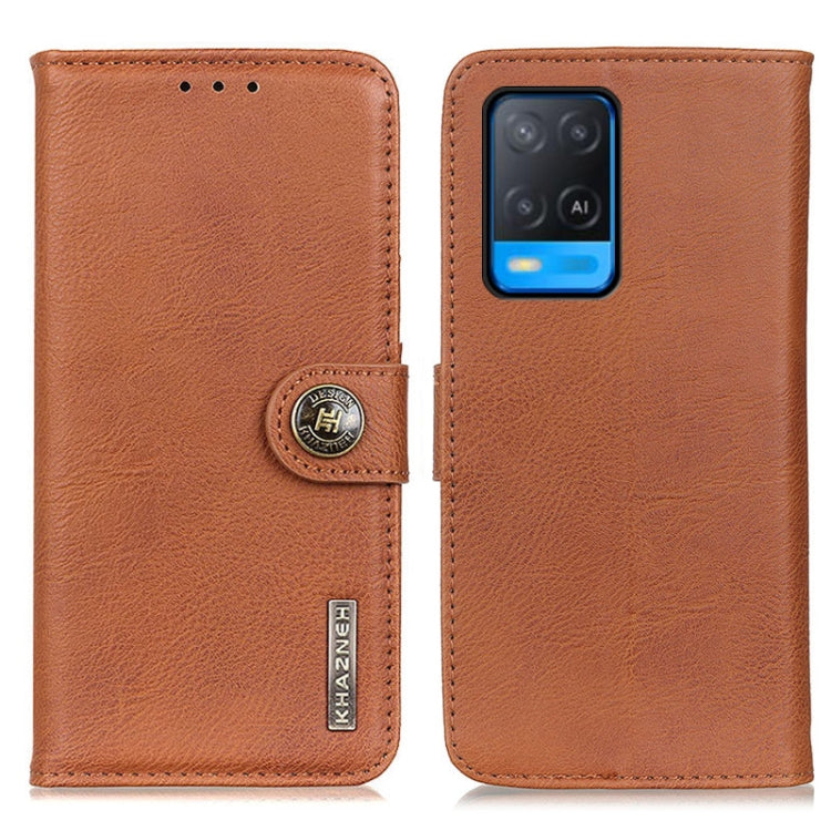 KHAZNEH Cowhide Texture Horizontal Flip Leather Case with Holder & Card Slots & Wallet, For OnePlus 9R, For OPPO A54 4G, For OPPO A93 5G / A54 5G / A74 5G