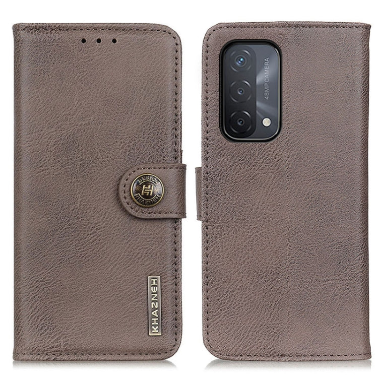KHAZNEH Cowhide Texture Horizontal Flip Leather Case with Holder & Card Slots & Wallet, For OnePlus 9R, For OPPO A54 4G, For OPPO A93 5G / A54 5G / A74 5G