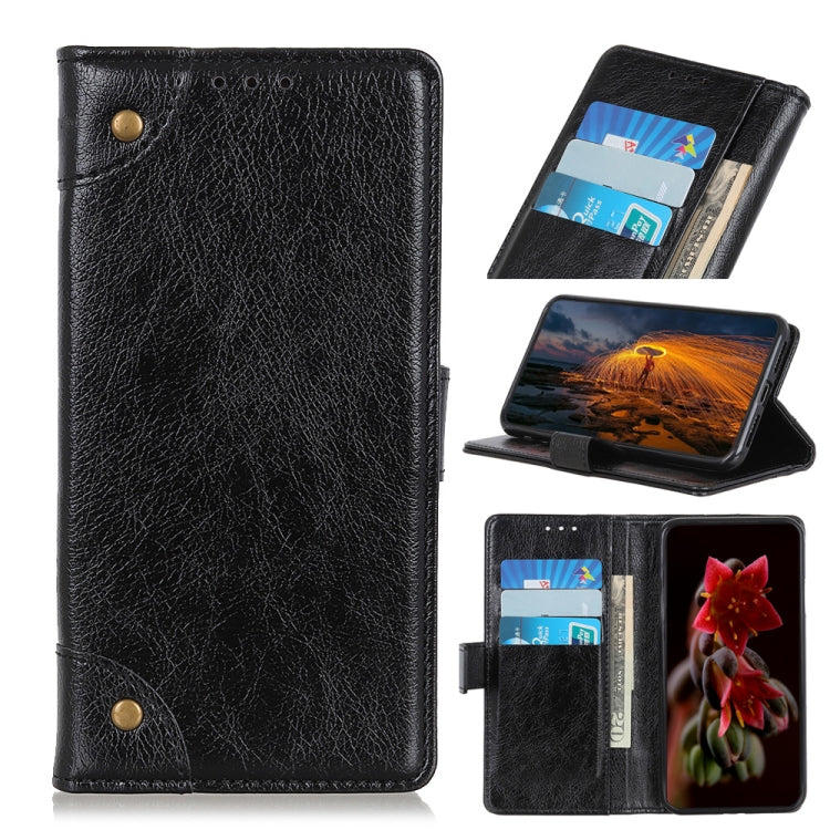 Copper Buckle Nappa Texture Horizontal Flip Leather Case with Holder & Card Slots & Wallet, For OPPO A93 5G / A54 5G / A74 5G