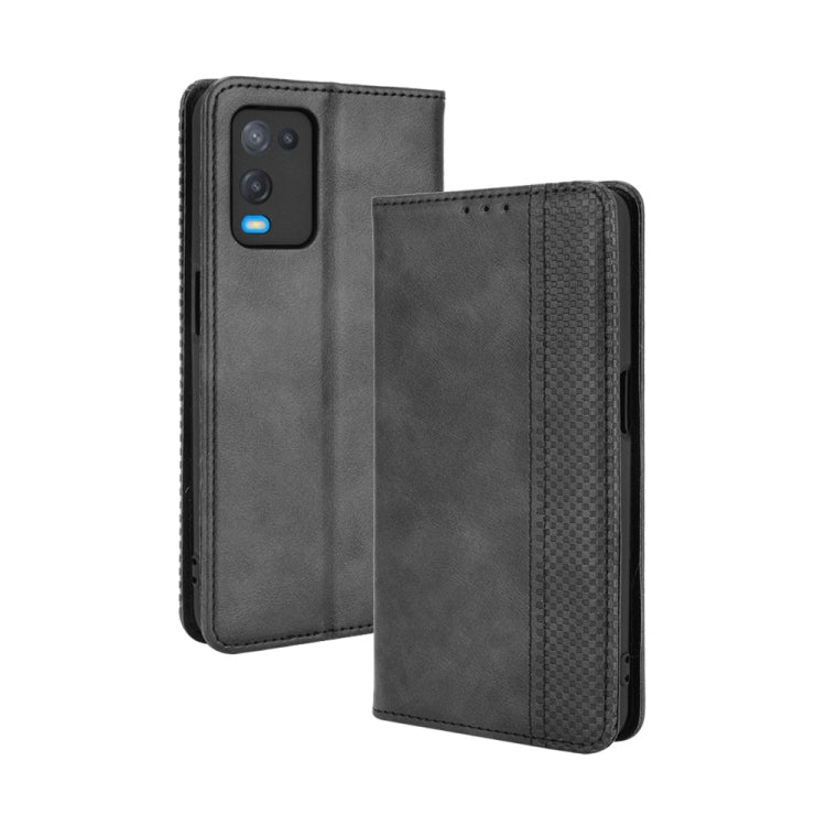 Magnetic Buckle Retro Crazy Horse Texture Horizontal Flip Leather Case with Holder & Card Slots & Photo Frame, For OPPO A54 4G, For OPPO A93 5G, For OPPO A94 4G / F19 Pro 4G / Reno5 F, For OPPO Find X3 Lite / Reno5 5G, For OPPO Realme C21��������������...