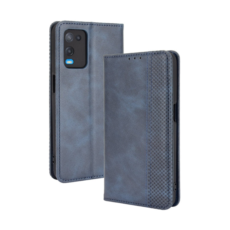 Magnetic Buckle Retro Crazy Horse Texture Horizontal Flip Leather Case with Holder & Card Slots & Photo Frame, For OPPO A54 4G, For OPPO A93 5G, For OPPO A94 4G / F19 Pro 4G / Reno5 F, For OPPO Find X3 Lite / Reno5 5G, For OPPO Realme C21��������������...