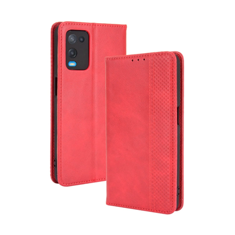 Magnetic Buckle Retro Crazy Horse Texture Horizontal Flip Leather Case with Holder & Card Slots & Photo Frame, For OPPO A54 4G, For OPPO A93 5G, For OPPO A94 4G / F19 Pro 4G / Reno5 F, For OPPO Find X3 Lite / Reno5 5G, For OPPO Realme C21��������������...
