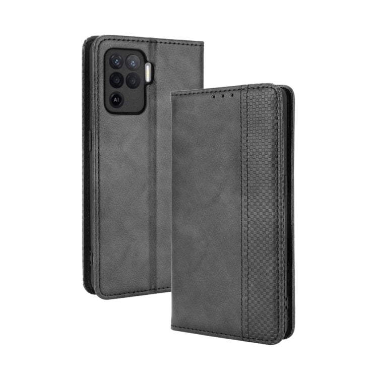Magnetic Buckle Retro Crazy Horse Texture Horizontal Flip Leather Case with Holder & Card Slots & Photo Frame, For OPPO A54 4G, For OPPO A93 5G, For OPPO A94 4G / F19 Pro 4G / Reno5 F, For OPPO Find X3 Lite / Reno5 5G, For OPPO Realme C21��������������...