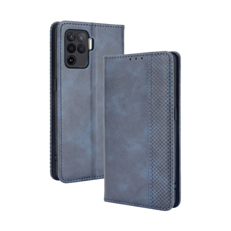 Magnetic Buckle Retro Crazy Horse Texture Horizontal Flip Leather Case with Holder & Card Slots & Photo Frame, For OPPO A54 4G, For OPPO A93 5G, For OPPO A94 4G / F19 Pro 4G / Reno5 F, For OPPO Find X3 Lite / Reno5 5G, For OPPO Realme C21��������������...