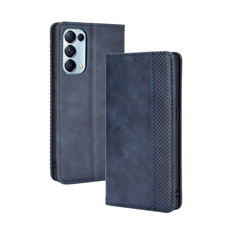 Magnetic Buckle Retro Crazy Horse Texture Horizontal Flip Leather Case with Holder & Card Slots & Photo Frame, For OPPO A54 4G, For OPPO A93 5G, For OPPO A94 4G / F19 Pro 4G / Reno5 F, For OPPO Find X3 Lite / Reno5 5G, For OPPO Realme C21��������������...