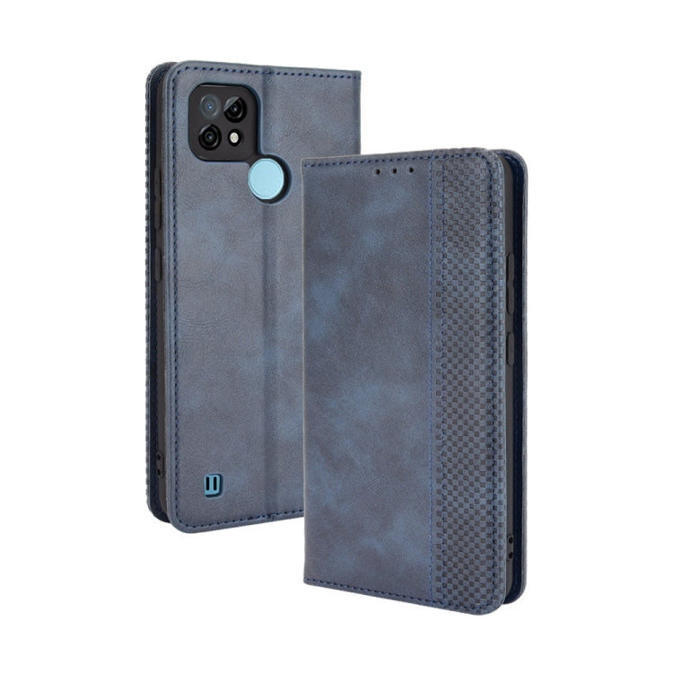 Magnetic Buckle Retro Crazy Horse Texture Horizontal Flip Leather Case with Holder & Card Slots & Photo Frame, For OPPO A54 4G, For OPPO A93 5G, For OPPO A94 4G / F19 Pro 4G / Reno5 F, For OPPO Find X3 Lite / Reno5 5G, For OPPO Realme C21��������������...