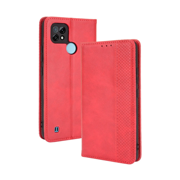 Magnetic Buckle Retro Crazy Horse Texture Horizontal Flip Leather Case with Holder & Card Slots & Photo Frame, For OPPO A54 4G, For OPPO A93 5G, For OPPO A94 4G / F19 Pro 4G / Reno5 F, For OPPO Find X3 Lite / Reno5 5G, For OPPO Realme C21��������������...