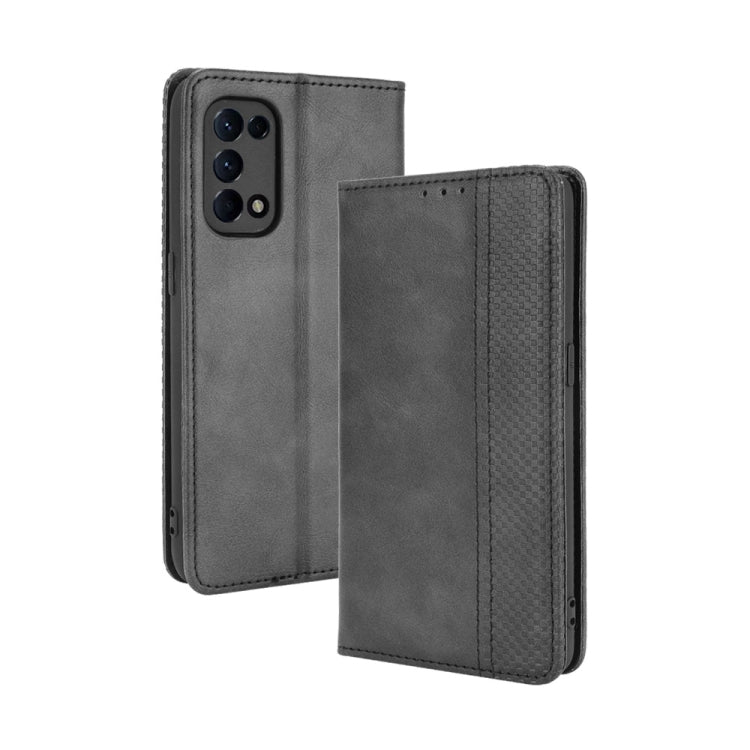 Magnetic Buckle Retro Crazy Horse Texture Horizontal Flip Leather Case with Holder & Card Slots & Photo Frame, For OPPO A54 4G, For OPPO A93 5G, For OPPO A94 4G / F19 Pro 4G / Reno5 F, For OPPO Find X3 Lite / Reno5 5G, For OPPO Realme C21��������������...
