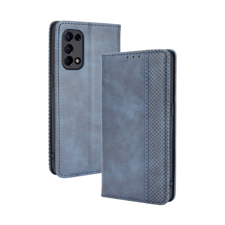 Magnetic Buckle Retro Crazy Horse Texture Horizontal Flip Leather Case with Holder & Card Slots & Photo Frame, For OPPO A54 4G, For OPPO A93 5G, For OPPO A94 4G / F19 Pro 4G / Reno5 F, For OPPO Find X3 Lite / Reno5 5G, For OPPO Realme C21��������������...