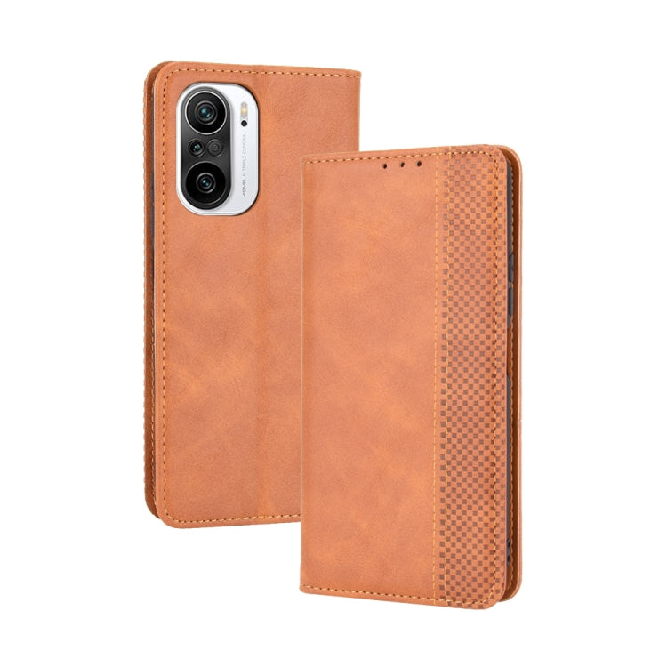 Magnetic Buckle Retro Crazy Horse Texture Horizontal Flip Leather Case with Holder & Card Slots & Photo Frame, For OPPO Find X3 / Find X3 Pro, For OPPO Reno5 Pro Plus / Find X3 Neo, For Xiaomi Redmi Note 10 4G / Note 10S��������������������������������...
