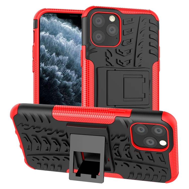 Tire Texture TPU + PC Shockproof Case with Holder, For iPhone 11 Pro, For iPhone 11