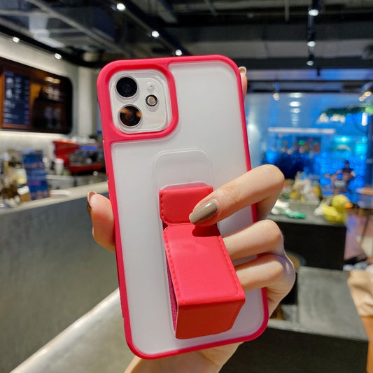 Skin Feel TPU + PC Shockproof Case with Wrist Strap Holder