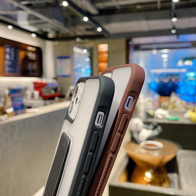 Skin Feel TPU + PC Shockproof Case with Wrist Strap Holder
