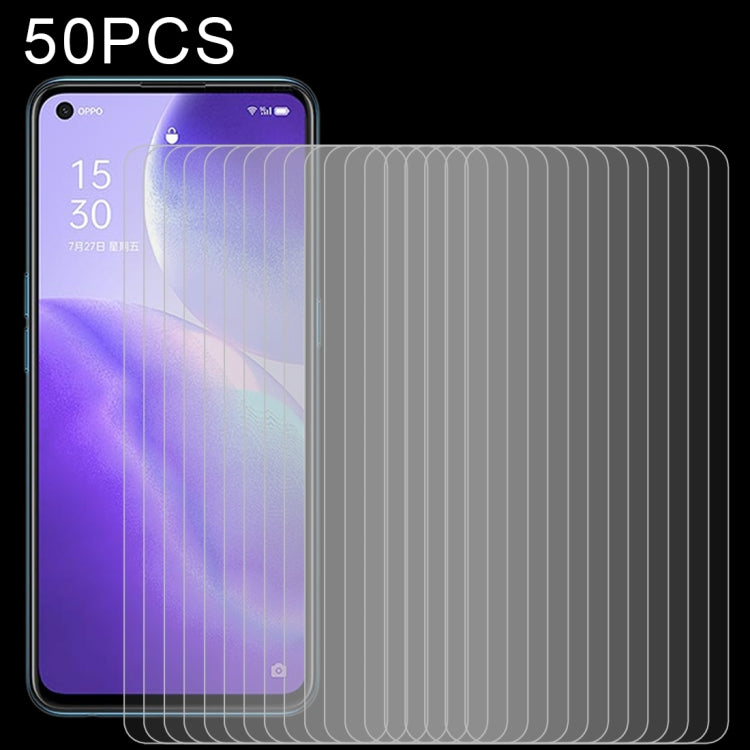 50pcs 0.26mm 9H 2.5D Tempered Glass Film, For OPPO Reno5 Z (50 PCS), For OPPO A74 5G (50 PCS), For OPPO F19 (50 PCS), For OPPO A54 (50 PCS), For OPPO Find X3 Lite (50 PCS), For OPPO F19 Pro / F19 Pro+ (50 PCS), For OPPO A94 5G / 4G  (50 PCS)�����������...