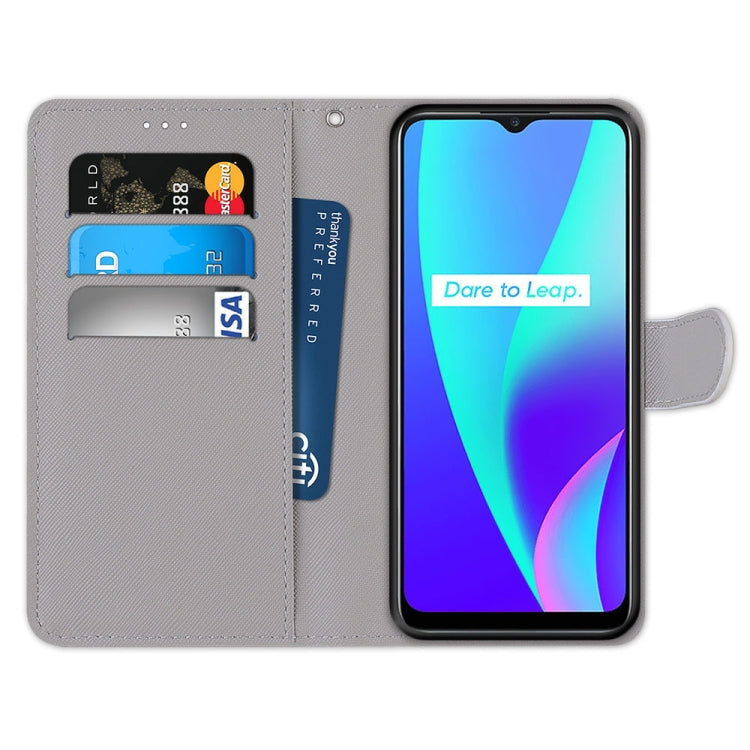 Coloured Drawing Cross Texture Horizontal Flip PU Leather Case with Holder & Card Slots & Wallet & Lanyard, For OPPO Realme C15 / C12 / C25 / 7i (Global) / Narzo 20 / 30A, For Nokia 5.4, For Nokia 1.4����������������������������������������������������...