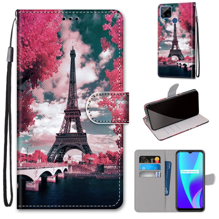 Coloured Drawing Cross Texture Horizontal Flip PU Leather Case with Holder & Card Slots & Wallet & Lanyard, For OPPO Realme C15 / C12 / C25 / 7i (Global) / Narzo 20 / 30A, For Nokia 5.4, For Nokia 1.4����������������������������������������������������...