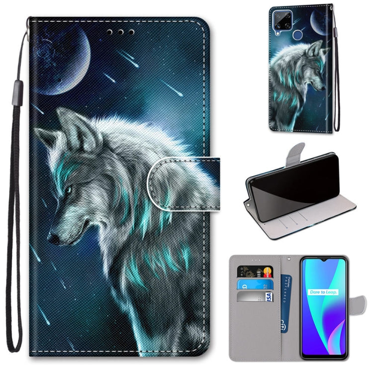 Coloured Drawing Cross Texture Horizontal Flip PU Leather Case with Holder & Card Slots & Wallet & Lanyard, For OPPO Realme C15 / C12 / C25 / 7i (Global) / Narzo 20 / 30A, For Nokia 5.4, For Nokia 1.4����������������������������������������������������...