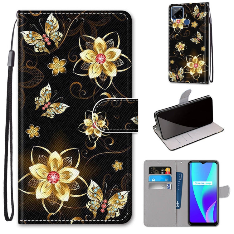 Coloured Drawing Cross Texture Horizontal Flip PU Leather Case with Holder & Card Slots & Wallet & Lanyard, For OPPO Realme C15 / C12 / C25 / 7i (Global) / Narzo 20 / 30A, For Nokia 5.4, For Nokia 1.4����������������������������������������������������...