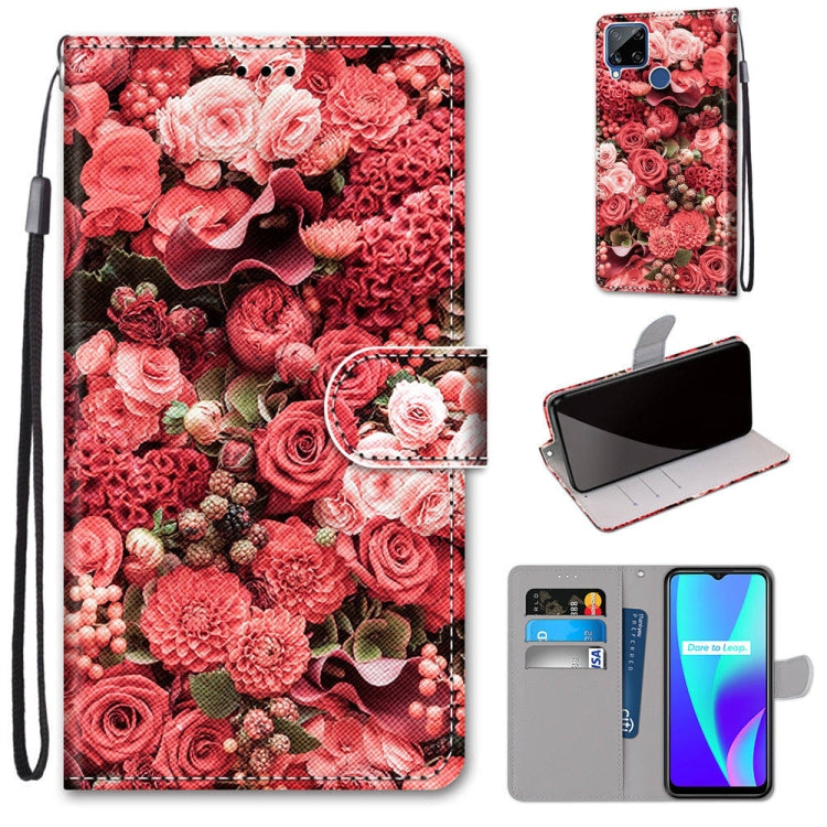 Coloured Drawing Cross Texture Horizontal Flip PU Leather Case with Holder & Card Slots & Wallet & Lanyard, For OPPO Realme C15 / C12 / C25 / 7i (Global) / Narzo 20 / 30A, For Nokia 5.4, For Nokia 1.4����������������������������������������������������...