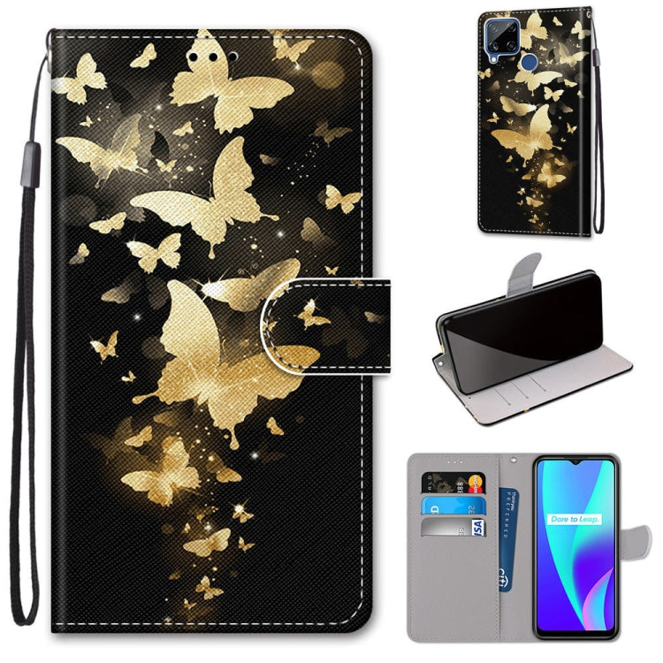 Coloured Drawing Cross Texture Horizontal Flip PU Leather Case with Holder & Card Slots & Wallet & Lanyard, For OPPO Realme C15 / C12 / C25 / 7i (Global) / Narzo 20 / 30A, For Nokia 5.4, For Nokia 1.4����������������������������������������������������...