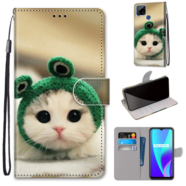 Coloured Drawing Cross Texture Horizontal Flip PU Leather Case with Holder & Card Slots & Wallet & Lanyard, For OPPO Realme C15 / C12 / C25 / 7i (Global) / Narzo 20 / 30A, For Nokia 5.4, For Nokia 1.4����������������������������������������������������...
