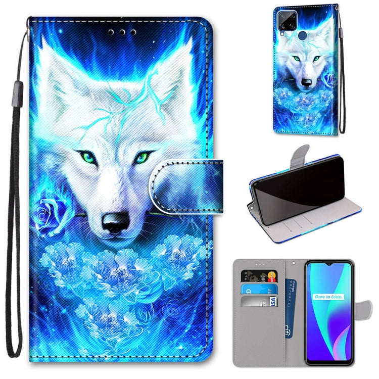 Coloured Drawing Cross Texture Horizontal Flip PU Leather Case with Holder & Card Slots & Wallet & Lanyard, For OPPO Realme C15 / C12 / C25 / 7i (Global) / Narzo 20 / 30A, For Nokia 5.4, For Nokia 1.4����������������������������������������������������...