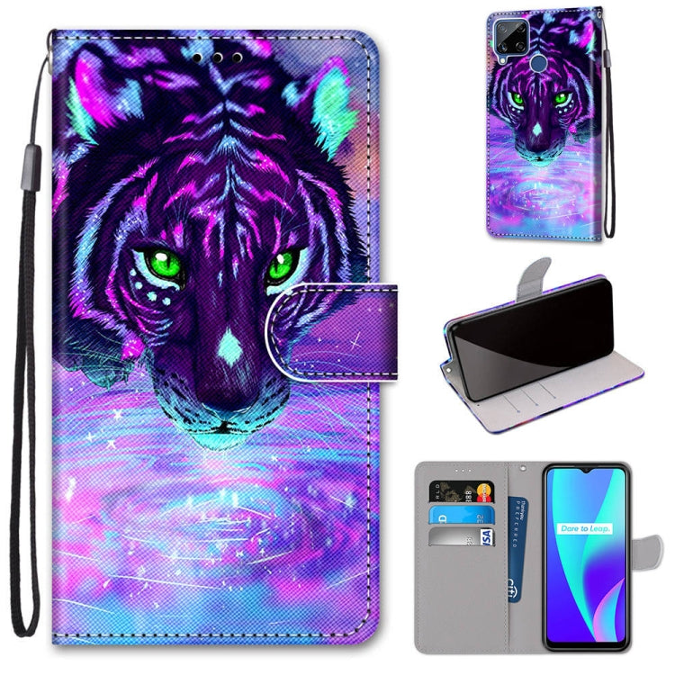 Coloured Drawing Cross Texture Horizontal Flip PU Leather Case with Holder & Card Slots & Wallet & Lanyard, For OPPO Realme C15 / C12 / C25 / 7i (Global) / Narzo 20 / 30A, For Nokia 5.4, For Nokia 1.4����������������������������������������������������...