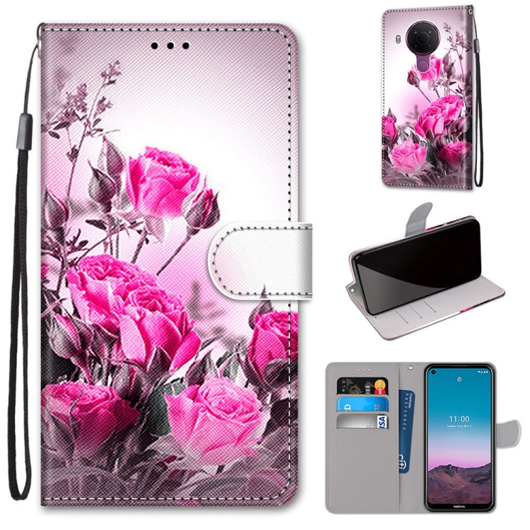 Coloured Drawing Cross Texture Horizontal Flip PU Leather Case with Holder & Card Slots & Wallet & Lanyard, For OPPO Realme C15 / C12 / C25 / 7i (Global) / Narzo 20 / 30A, For Nokia 5.4, For Nokia 1.4����������������������������������������������������...