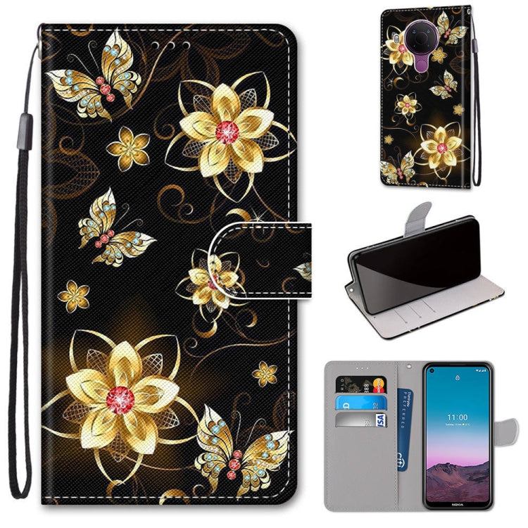 Coloured Drawing Cross Texture Horizontal Flip PU Leather Case with Holder & Card Slots & Wallet & Lanyard, For OPPO Realme C15 / C12 / C25 / 7i (Global) / Narzo 20 / 30A, For Nokia 5.4, For Nokia 1.4����������������������������������������������������...