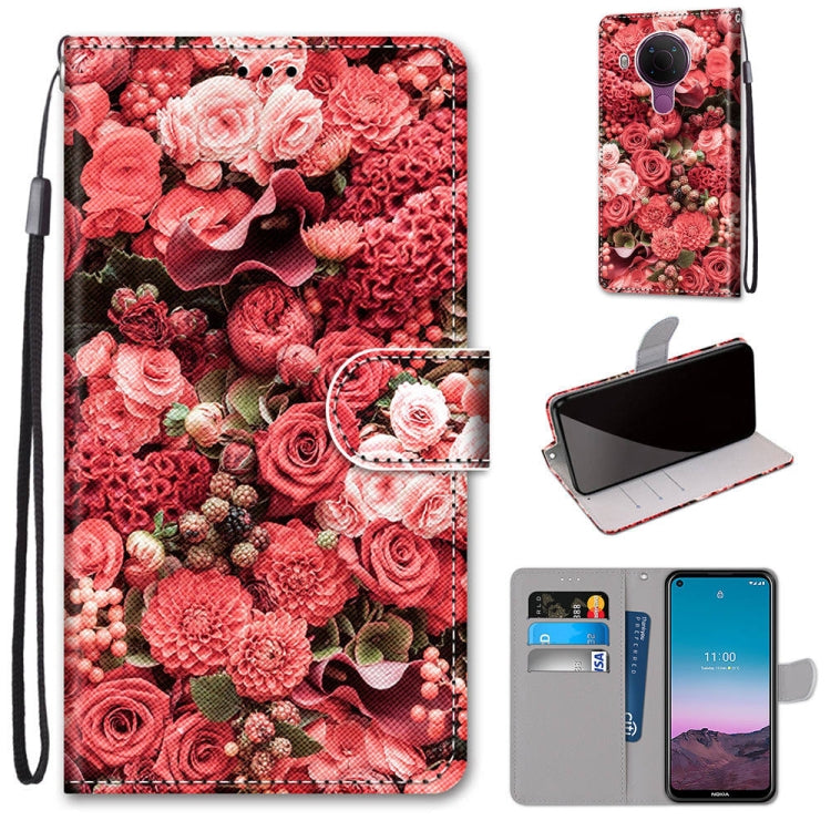 Coloured Drawing Cross Texture Horizontal Flip PU Leather Case with Holder & Card Slots & Wallet & Lanyard, For OPPO Realme C15 / C12 / C25 / 7i (Global) / Narzo 20 / 30A, For Nokia 5.4, For Nokia 1.4����������������������������������������������������...