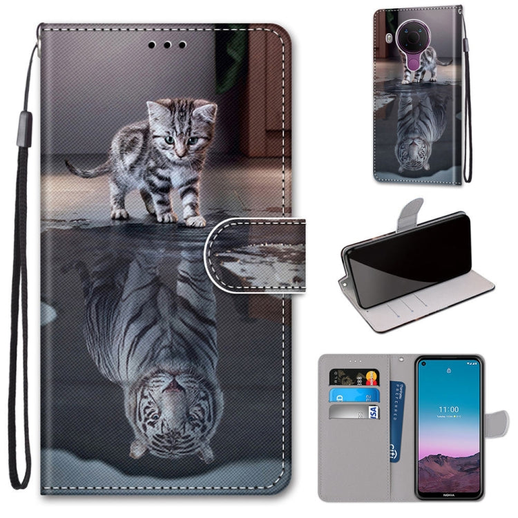 Coloured Drawing Cross Texture Horizontal Flip PU Leather Case with Holder & Card Slots & Wallet & Lanyard, For OPPO Realme C15 / C12 / C25 / 7i (Global) / Narzo 20 / 30A, For Nokia 5.4, For Nokia 1.4����������������������������������������������������...