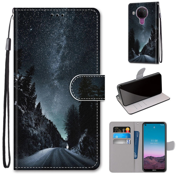 Coloured Drawing Cross Texture Horizontal Flip PU Leather Case with Holder & Card Slots & Wallet & Lanyard, For OPPO Realme C15 / C12 / C25 / 7i (Global) / Narzo 20 / 30A, For Nokia 5.4, For Nokia 1.4����������������������������������������������������...