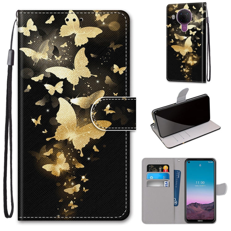 Coloured Drawing Cross Texture Horizontal Flip PU Leather Case with Holder & Card Slots & Wallet & Lanyard, For OPPO Realme C15 / C12 / C25 / 7i (Global) / Narzo 20 / 30A, For Nokia 5.4, For Nokia 1.4����������������������������������������������������...