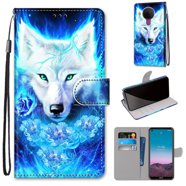 Coloured Drawing Cross Texture Horizontal Flip PU Leather Case with Holder & Card Slots & Wallet & Lanyard, For OPPO Realme C15 / C12 / C25 / 7i (Global) / Narzo 20 / 30A, For Nokia 5.4, For Nokia 1.4����������������������������������������������������...